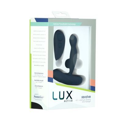 Масажер простати з ротацією та вібрацією Lux Active Revolve, пульт ДК &mdash; купити в інтим-бутику EroticToys