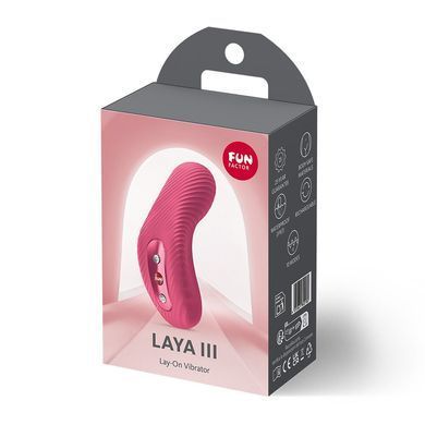 Накладний вібратор Fun Factory LAYA III Raspberry, ефект постукування пальцем &mdash; купити в інтим-бутику EroticToys