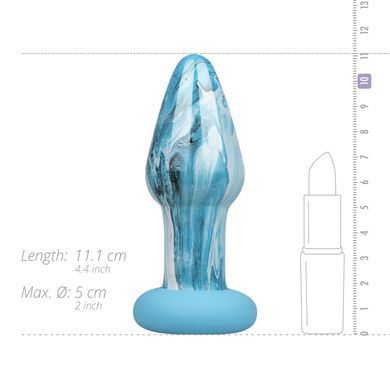 Скляна анальна пробка Gildo Ocean Curl, макс. діаметр 4 см &mdash; купити в інтим-бутику EroticToys