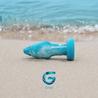Скляна анальна пробка Gildo Ocean Curl, макс. діаметр 4 см &mdash; купити в інтим-бутику EroticToys