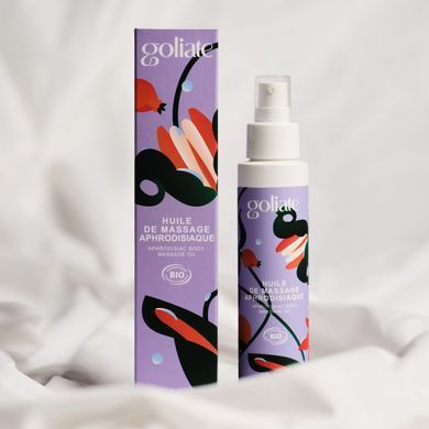 Масажна олія Goliate Huile De Massage Aphrodisiaque 100 мл, органічна, зігрівальний ефект &mdash; купити в інтим-бутику EroticToys