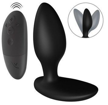 Анальна смарт-вібропробка We-Vibe Ditto+ Satin Black з пультом ДК &mdash; купити в інтим-бутику EroticToys