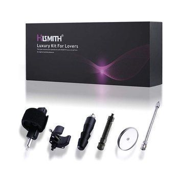 Набір адаптерів для секс-машин Hismith Luxury Kit - KlicLok System Set (пошкоджена упаковка!!!) &mdash; купити в інтим-бутику EroticToys