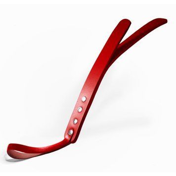Падл двошаровий Feral Feelings Leather Mini Paddle Red, натуральна шкіра, red &mdash; купити в інтим-бутику EroticToys