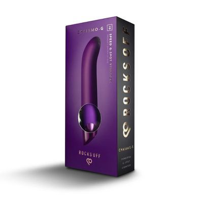 Вібратор для точки G Rocks Off Chaiamo G Purple, 10 режимів &mdash; купити в інтим-бутику EroticToys