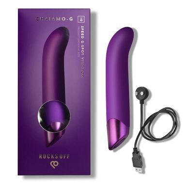 Вібратор для точки G Rocks Off Chaiamo G Purple, 10 режимів &mdash; купити в інтим-бутику EroticToys