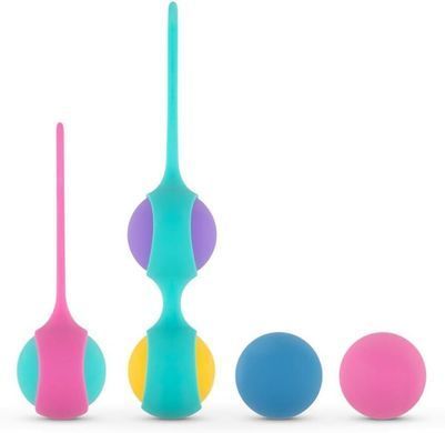 Набір вагінальних кульок PMV20: Vita &ndash; Kegel Ball Set, маса 40, 50, 60 г, два тримачі &mdash; купити в інтим-бутику EroticToys
