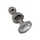 Металева анальна пробка Wooomy Lollypop Double Ball Metal Plug L, діаметр 3,5 см, довжина 10,5 см в інтим-бутику EroticToys
