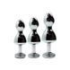 Металева анальна пробка Wooomy Lollypop Double Ball Metal Plug L, діаметр 3,5 см, довжина 10,5 см в інтим-бутику EroticToys