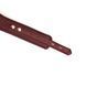 Шкіряний нашийник з повідцем Liebe Seele Wine Red Curved Collar, замок-сердечко в інтим-бутику EroticToys
