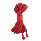 Замовити анонімно: Бавовняна мотузка BDSM 8 метрів, 6 мм, червоний колір
