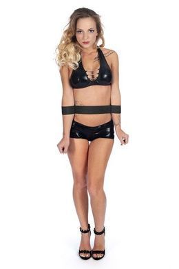 Фіксатор для талії і рук Fetish Tentation Waist and Wrist Straps з маскою на очі &mdash; купити в інтим-бутику EroticToys