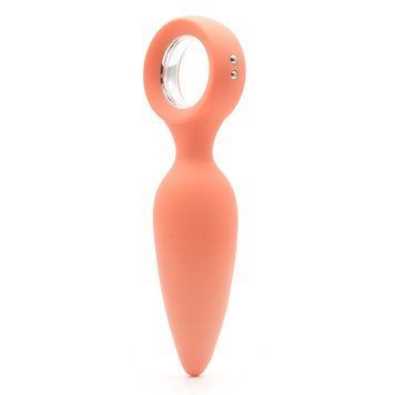 Анальна вібропробка KISTOY Orville Orange, діаметр 3 см &mdash; купити в інтим-бутику EroticToys