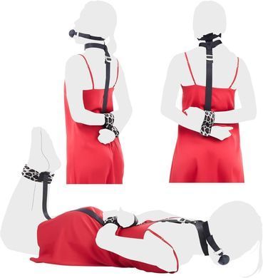 БДСМ-набір LOCKINK YEAHWOW Armbinder Restraint Set Black &mdash; купити в інтим-бутику EroticToys