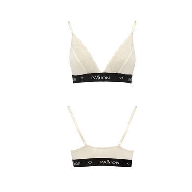 Еластичний топ з мереживом Passion PS001 TOP XL, ecru &mdash; купити в інтим-бутику EroticToys
