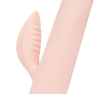 Вібратор-кролик із пульсацією Good Vibes Only &ndash; SHAI Thrusting Vibrator Soft Silicone &ndash; Pink, 3 мотори &mdash; купити в інтим-бутику EroticToys