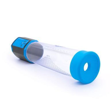 Автоматична вакуумна помпа Men Powerup Passion Enlargement system Blue, перезаряджувана, 5 режимів &mdash; купити в інтим-бутику EroticToys