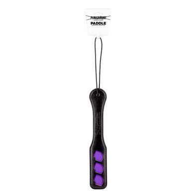 Паддл Punishment &ndash; Purple Lips Paddle &ndash; Black, залишає слід у вигляді поцілунку &mdash; купити в інтим-бутику EroticToys