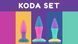 Набір анальних пробок PMV20 Koda &ndash; Butt Plug Set, діаметр 2,9 см, 3,9 см, 5 см в інтим-бутику EroticToys
