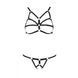 Комплект білизни зі стреп Passion Exclusive ARMANDA SET S/M, black в інтим-бутику EroticToys
