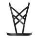 Портупея з екошкіри Bijoux Indiscrets Maze &ndash; Cross Cleavage Harness Black в інтим-бутику EroticToys