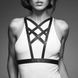 Портупея з екошкіри Bijoux Indiscrets Maze &ndash; Cross Cleavage Harness Black в інтим-бутику EroticToys