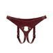 Шкіряні трусики для страпона Liebe Seele Wine Red Strap on Harness, універсальний розмір в інтим-бутику EroticToys