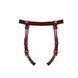 Шкіряні трусики для страпона Liebe Seele Wine Red Strap on Harness, універсальний розмір в інтим-бутику EroticToys