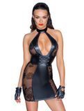 Замовити анонімно: Сукня Noir Handmade F238 Short tulle dress with powerwetlook inserts, 3XL