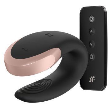 Смарт-вібратор для пар Satisfyer Double Love (Black) &mdash; купити в інтим-бутику EroticToys