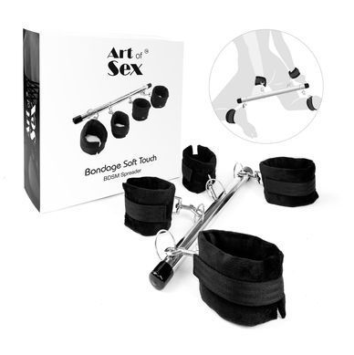 Колодка-розпірка для рук та ніг Art of Sex &ndash; Bondage Soft Touch BDSM Spreader, чорний &mdash; купити в інтим-бутику EroticToys