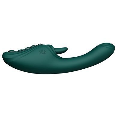 Смарт-вібратор Zalo Ares Turquoise Green, підігрів, 3 мотори, язичок для клітора, стимуляція точки G &mdash; купити в інтим-бутику EroticToys