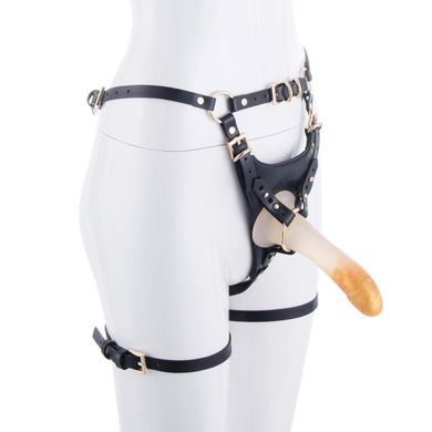 Страпон LOCKINK SEVANDA Queen Sheba Strapon Golden Dildo, регульовані кріплення, силіконовий дилдо &mdash; купити в інтим-бутику EroticToys