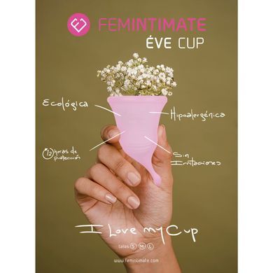 Менструальна чаша Femintimate Eve Cup New розмір L, об&rsquo;єм &mdash; 50 мл, ергономічний дизайн &mdash; купити в інтим-бутику EroticToys