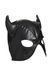 Маска з рогами Master Series: Dungeon Demon Bondage Mask with Horns, чорна в інтим-бутику EroticToys
