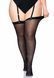 Прозорі панчохи зі швом Leg Avenue Sheer backseam stockings Black, plus size в інтим-бутику EroticToys
