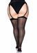 Прозорі панчохи зі швом Leg Avenue Sheer backseam stockings Black, plus size в інтим-бутику EroticToys