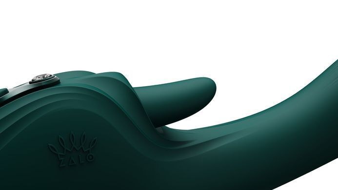 Смарт-вібратор Zalo Ares Turquoise Green, підігрів, 3 мотори, язичок для клітора, стимуляція точки G &mdash; купити в інтим-бутику EroticToys
