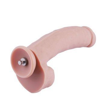 Силіконовий фалоімітатор для секс-машин Hismith 8.3&Prime; Silicone Dildo, вигнутий, система KlicLok &mdash; купити в інтим-бутику EroticToys