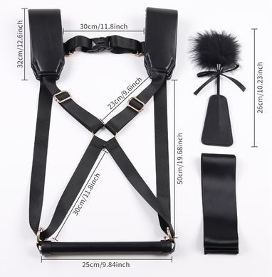 БДСМ-набір LOCKINK YEAHWOW Black Doggy Style Saddle set &mdash; купити в інтим-бутику EroticToys