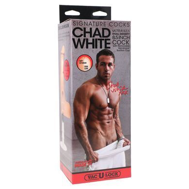 Фалоімітатор Doc Johnson Signature Cocks &ndash; Chad White 8,5 inch UltraSkin &mdash; купити в інтим-бутику EroticToys