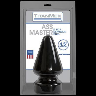 Пробка для фістингу Doc Johnson Titanmen Tools &ndash; Butt Plug &ndash; 4.5 Inch Ass Master, діаметр 11,7 см &mdash; купити в інтим-бутику EroticToys