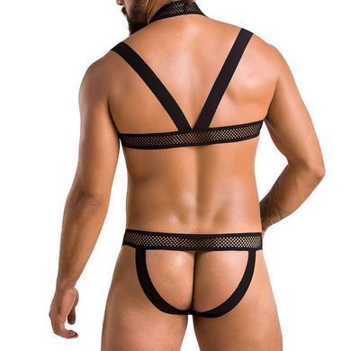 Комплект чоловічої білизни з кріпленнями Passion 043 JACOB L/XL Black, труси, шлейки &mdash; купити в інтим-бутику EroticToys