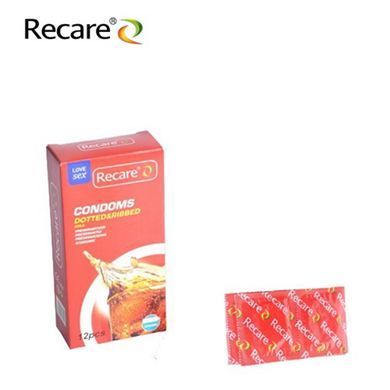 Презервативи Recare Cola Dotted&Ribbed Condoms 12 шт, з пухирцями та ребрами, аромат: Кола &mdash; купити в інтим-бутику EroticToys