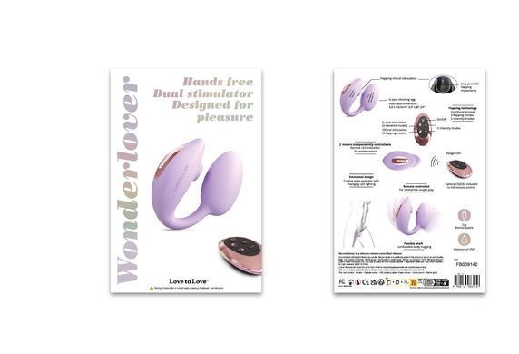 Віброяйце з вакуумною кліторальною стимуляцією Love To Love Wonderlover VIVA MAUVE &mdash; купити в інтим-бутику EroticToys