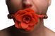 Силіконовий кляп з трояндою Master Series: Blossom Silicone Rose Gag &ndash; Red в інтим-бутику EroticToys