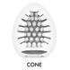 Мастурбатор-яйце Tenga Egg Cone, щільний TPE, пробник лубриканту 5 мл в інтим-бутику EroticToys