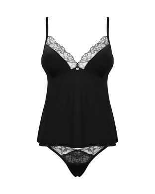 Топ та трусики Obsessive Bella Rou top & panties XS/S, топ, трусики &mdash; купити в інтим-бутику EroticToys