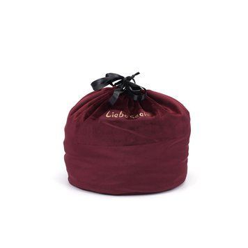 Оксамитовий мішечок для зберігання іграшок Liebe Seele Wine Red Large Storage Bag Cylindrical, 24х25 &mdash; купити в інтим-бутику EroticToys