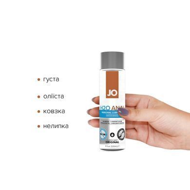 Анальна змазка JO ANAL H2O &mdash; ORIGINAL (120 мл) на водній основі, рослинний гліцерин &mdash; купити в інтим-бутику EroticToys